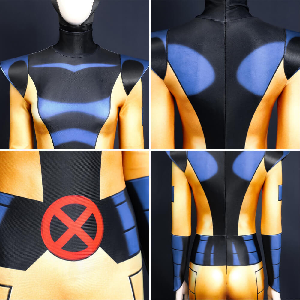 X-Men 97 Jean Grey Cosplay Costume Jumpsuit Mask