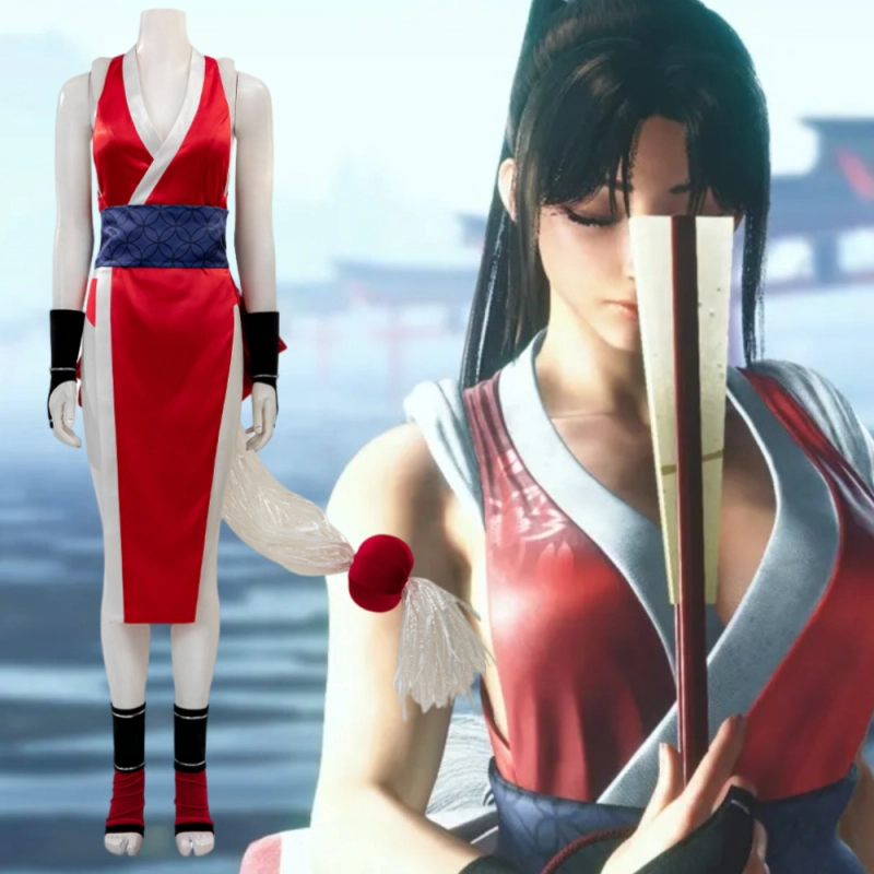 Street Fighter 6 Mai Shiranui Cosplay Costume Halloween Outfits