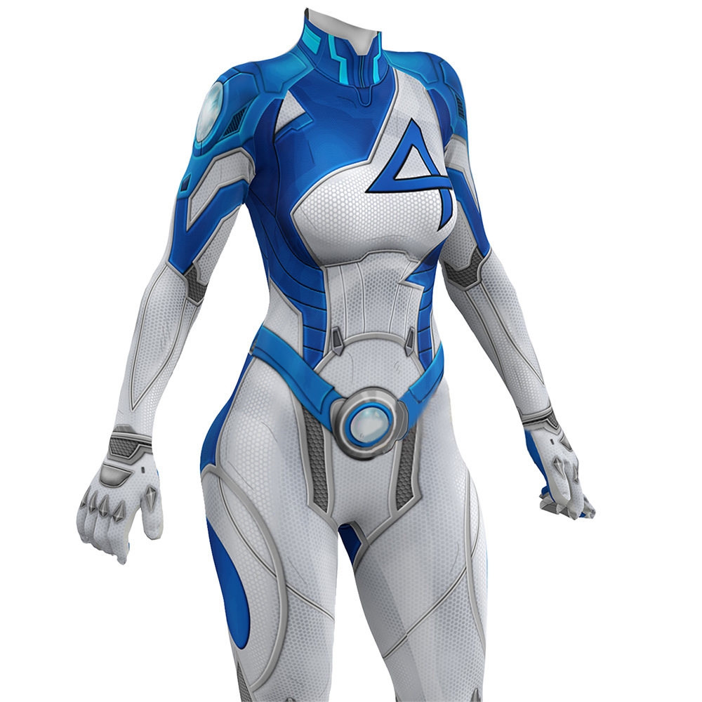Marvel Rivals Invisible Woman Bodysuit Cosplay Costume Sue Storm