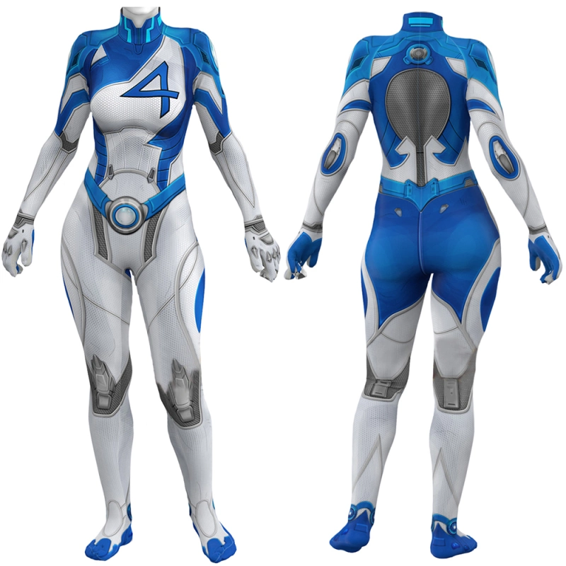 Marvel Rivals Invisible Woman Bodysuit Cosplay Costume Sue Storm