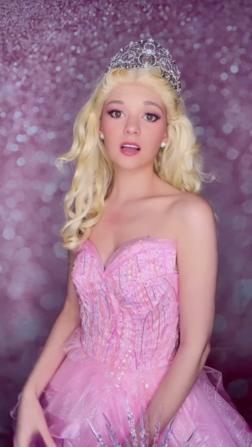 Wicked 2024 Glinda Upland Dress Cosplay Costume