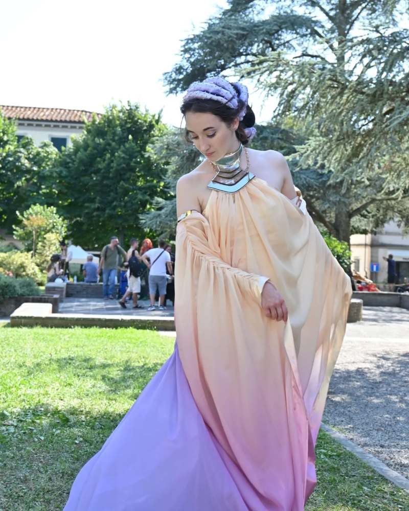 Star Wars Padme Amidala Lakeside Gown Dress Cosplay Costume Hallowcos