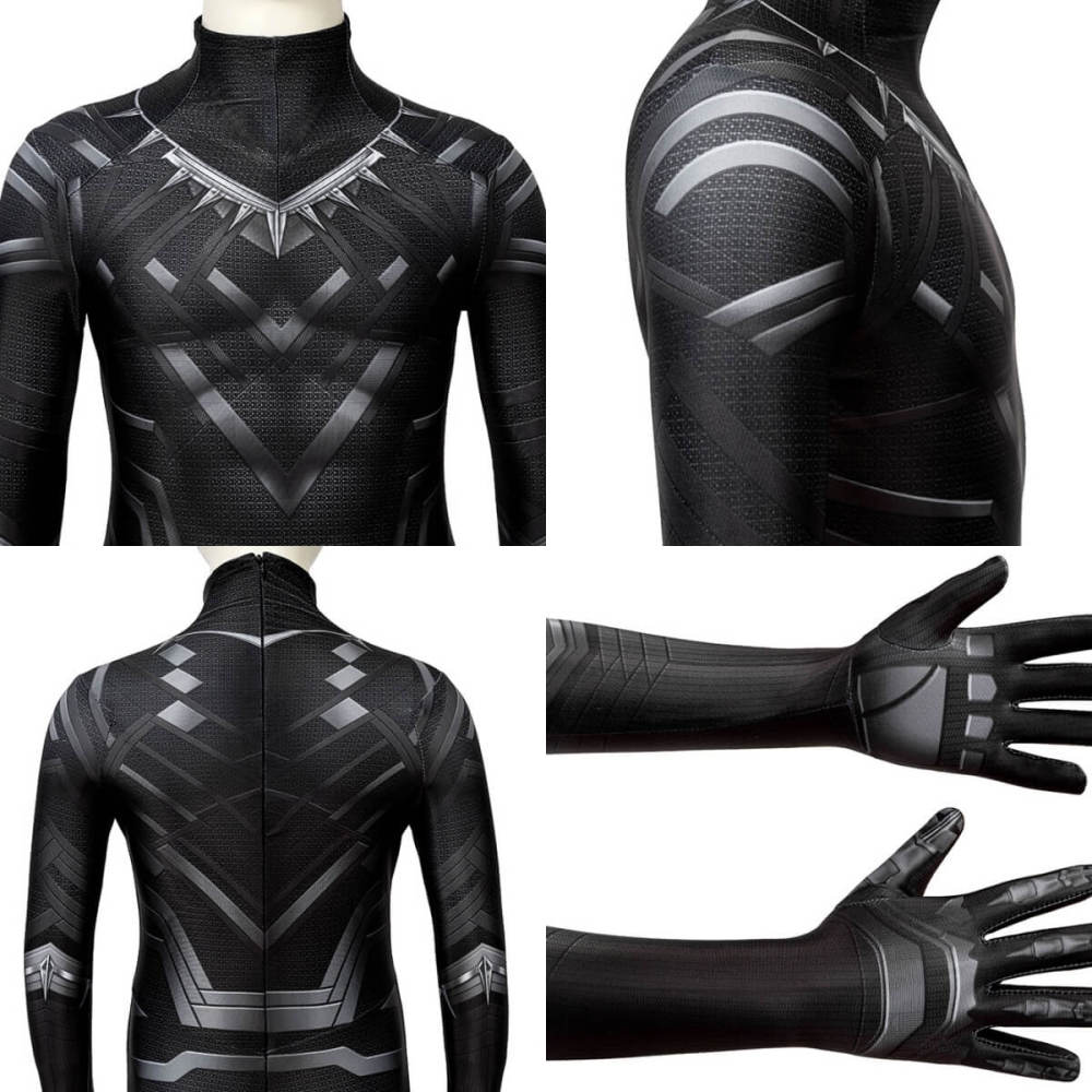 Kids Captain America Civil War Black Panther Cosplay Costume Mask T'Challa
