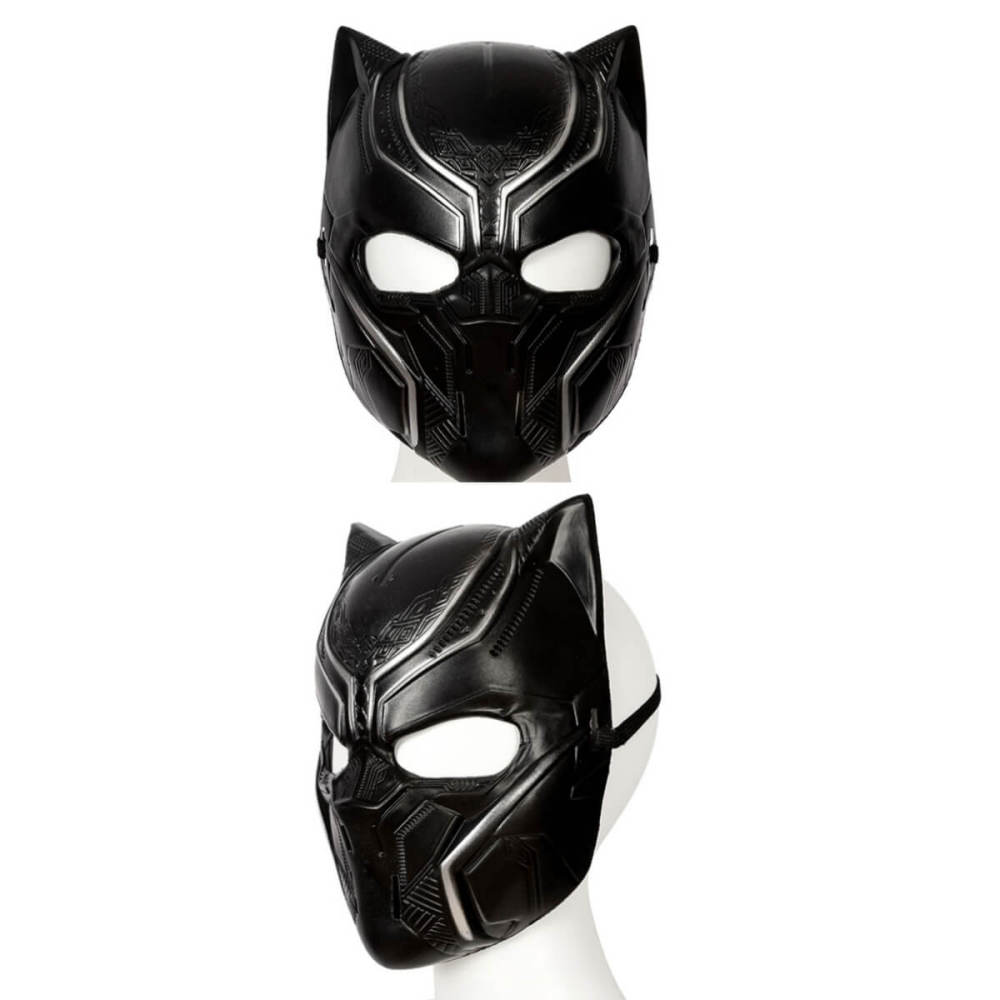 Kids Captain America Civil War Black Panther Cosplay Costume Mask T'Challa