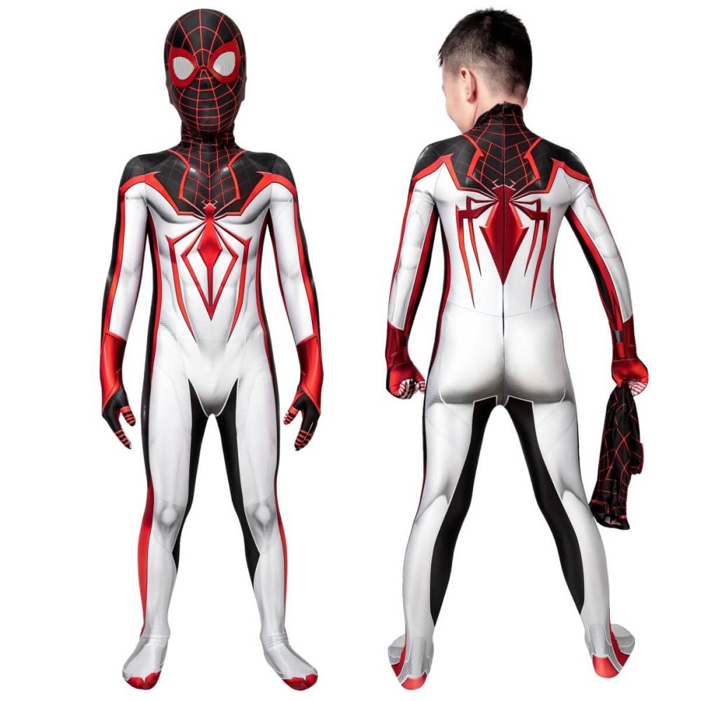 Kids Spider-Man 2 Miles Morales Track Suit Cosplay Costume