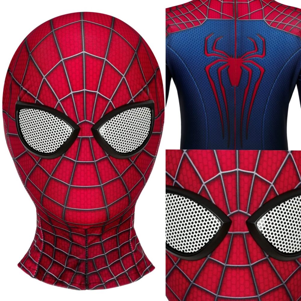 Kids The Amazing Spider-Man 2 Suit Cosplay Costume Peter Parker