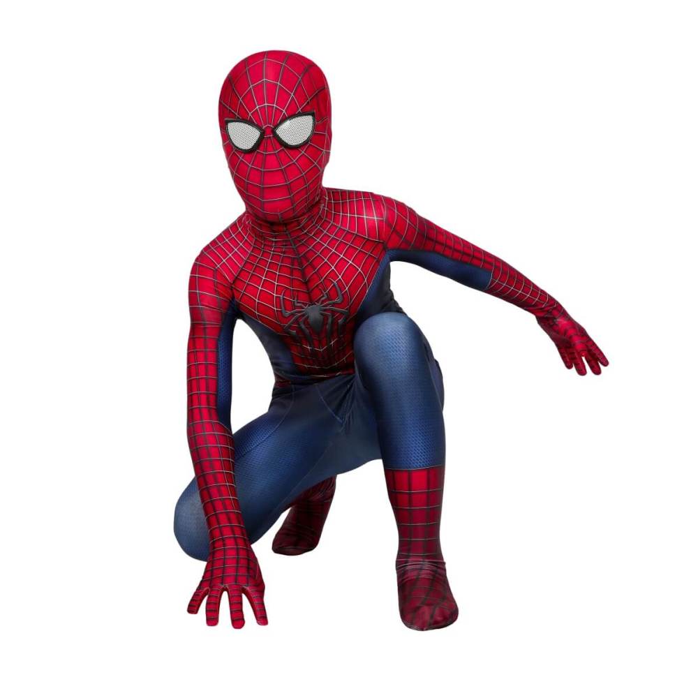 Kids The Amazing Spider-Man 2 Suit Cosplay Costume Peter Parker