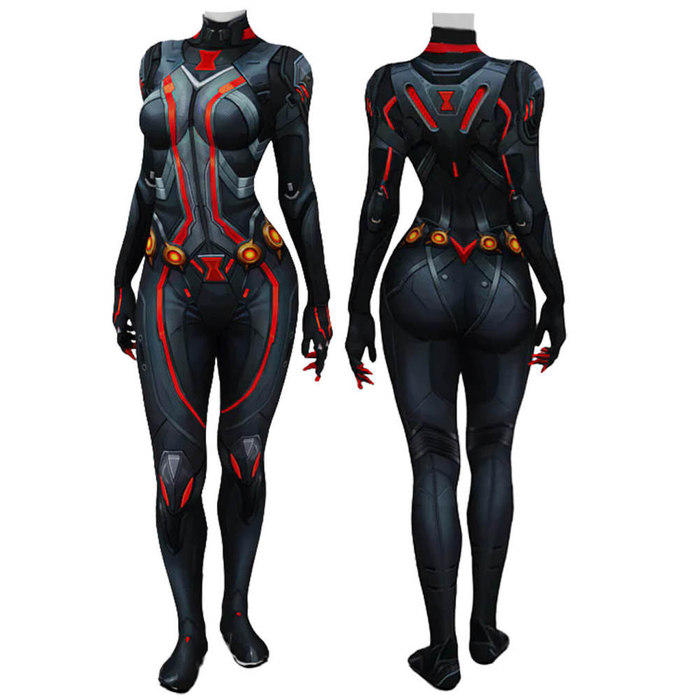 Marvel Rivals Black Widow Bodysuit Cosplay Costume Default Style