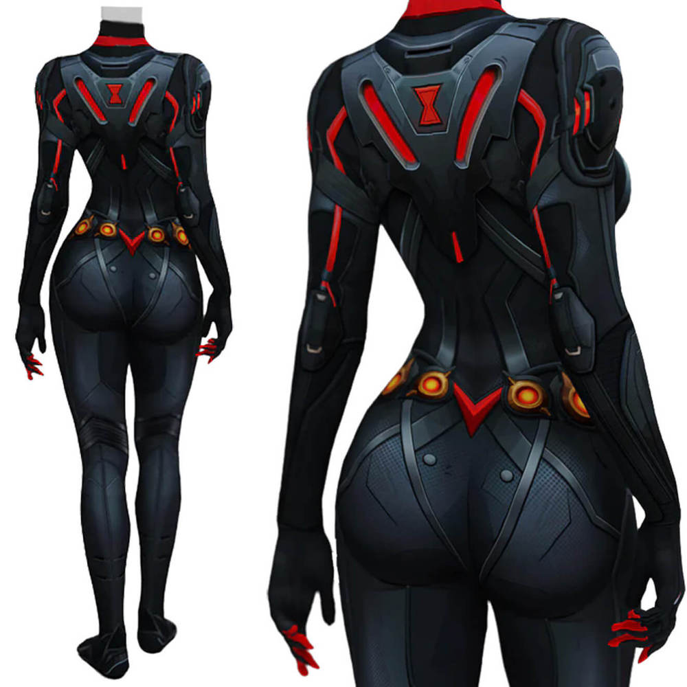 Marvel Rivals Black Widow Bodysuit Cosplay Costume Default Style
