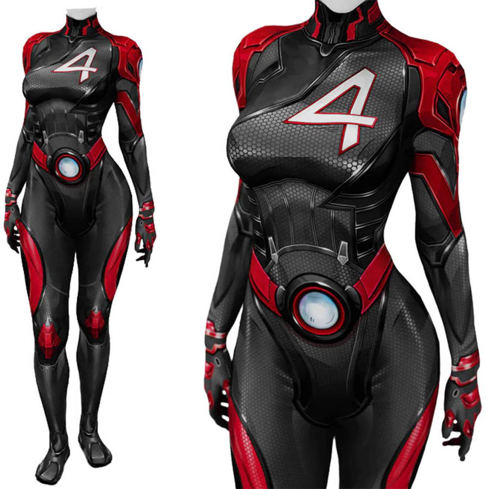 Marvel Rivals Invisible Woman Blood Shield Skin Bodysuit Cosplay Costume Sue Storm