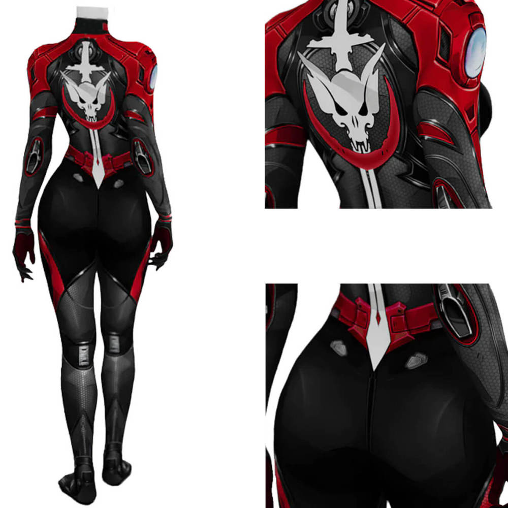 Marvel Rivals Invisible Woman Blood Shield Skin Bodysuit Cosplay Costume Sue Storm