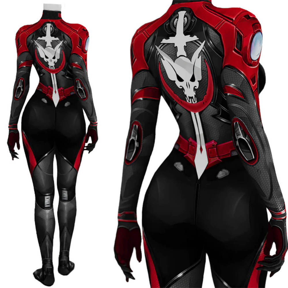 Marvel Rivals Invisible Woman Blood Shield Skin Bodysuit Cosplay Costume Sue Storm