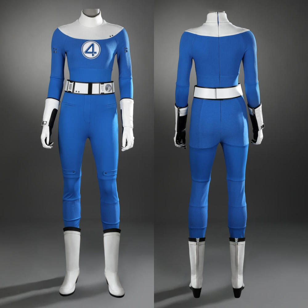 The Fantastic Four First Steps Invisible Woman Cosplay Costume Sue Storm