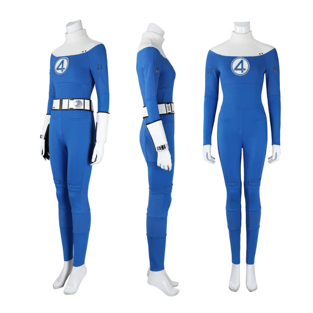 The Fantastic Four First Steps Invisible Woman Cosplay Costume Sue Storm