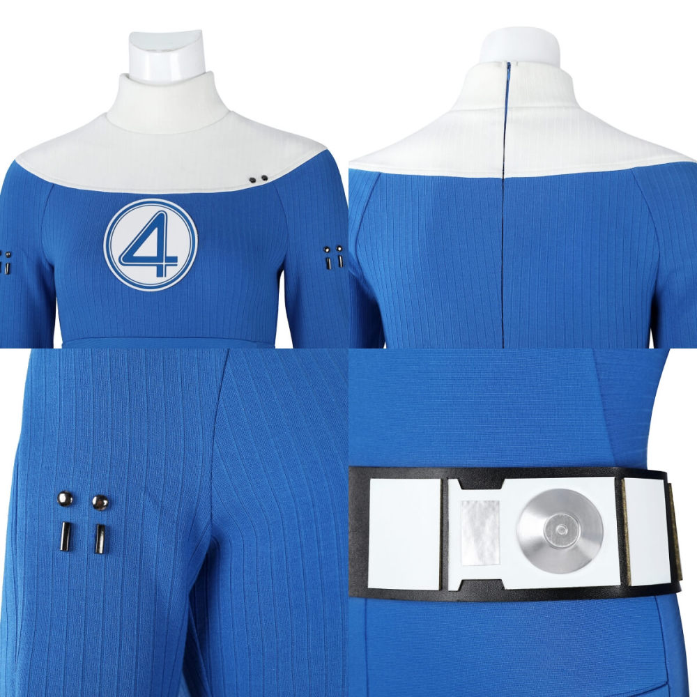 The Fantastic Four First Steps Invisible Woman Cosplay Costume Sue Storm