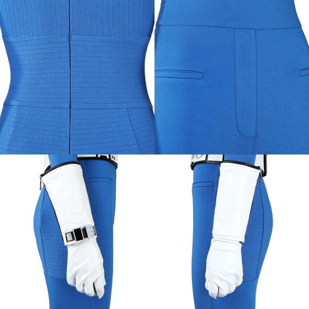 The Fantastic Four First Steps Invisible Woman Cosplay Costume Sue Storm