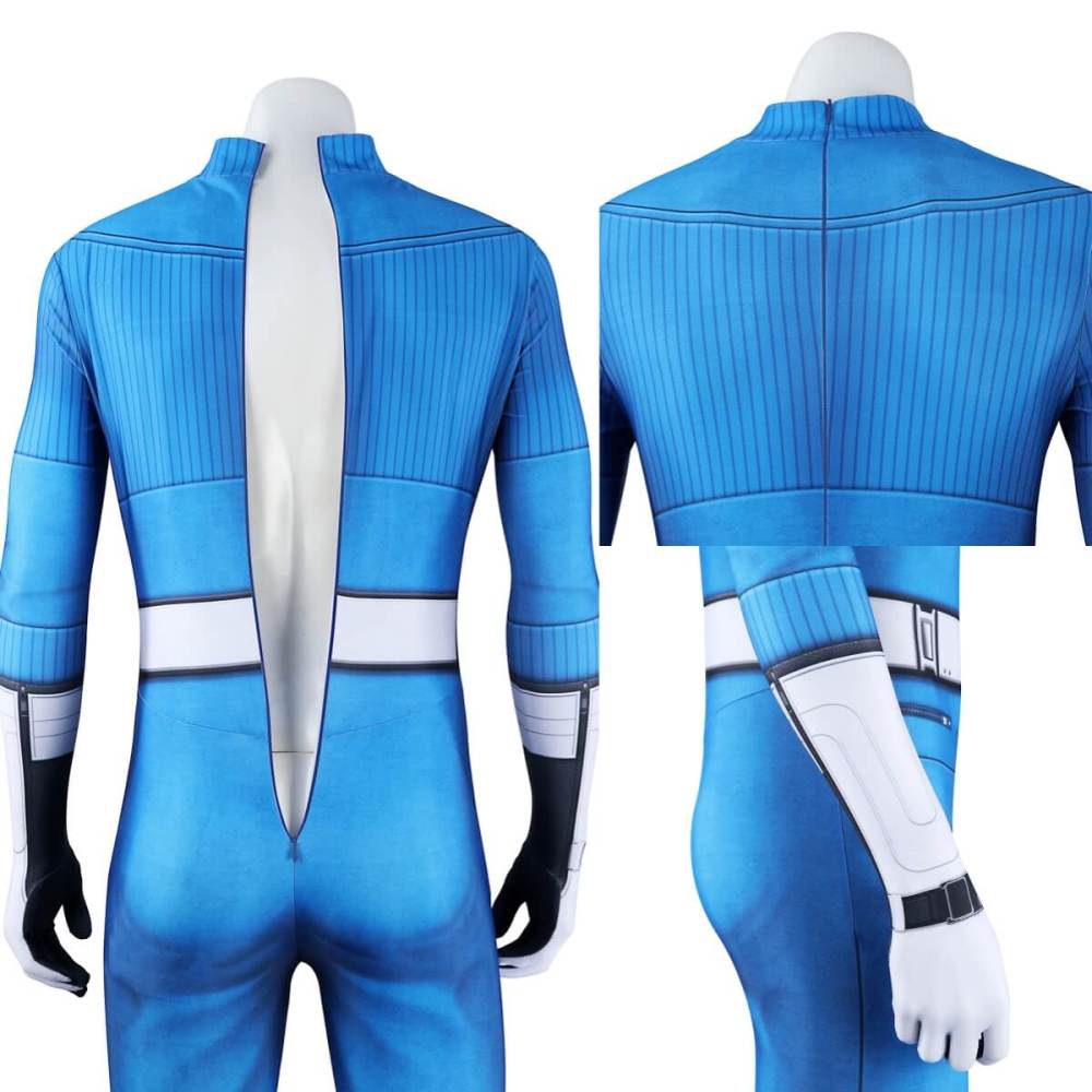 The Fantastic Four First Steps Reed Richards Mister Fantastic Cosplay Costume Printed Style