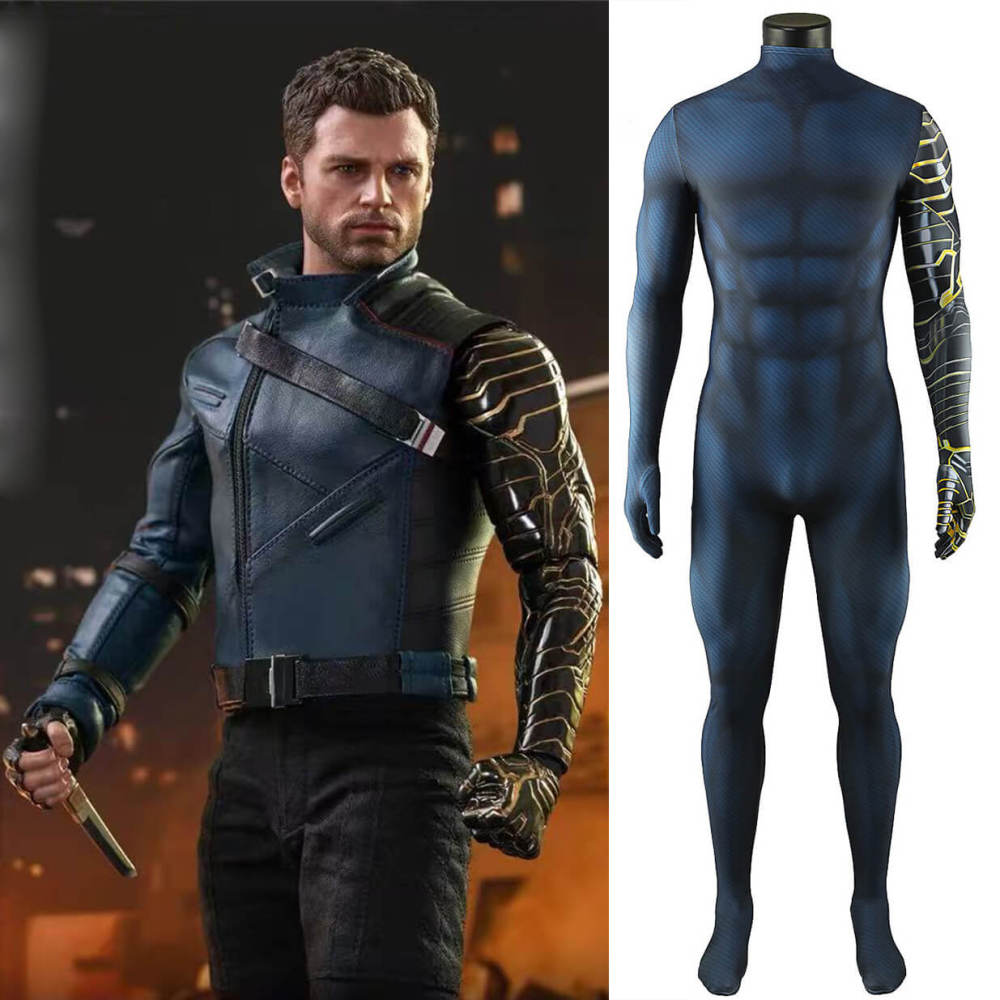 Thunderbolts Winter Soldier Under Jumpsuit Cosplay Costume Bucky Barnes