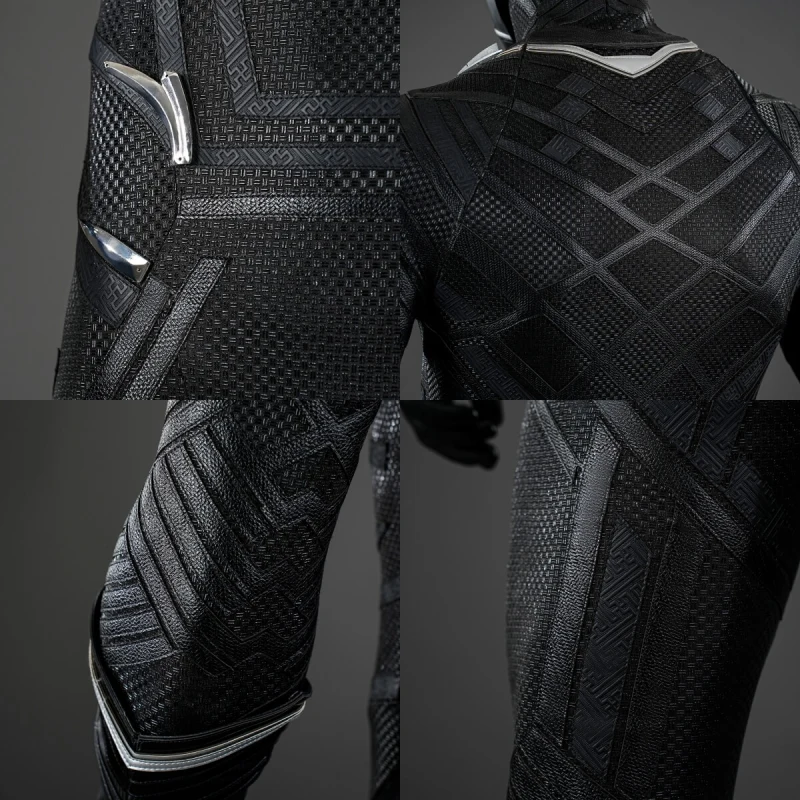 Black Panther Classic Suit Cosplay Costume T'Challa Top Level