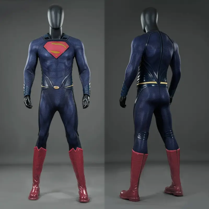 Clark Kent Cosplay Costume Man of Steel Top Level
