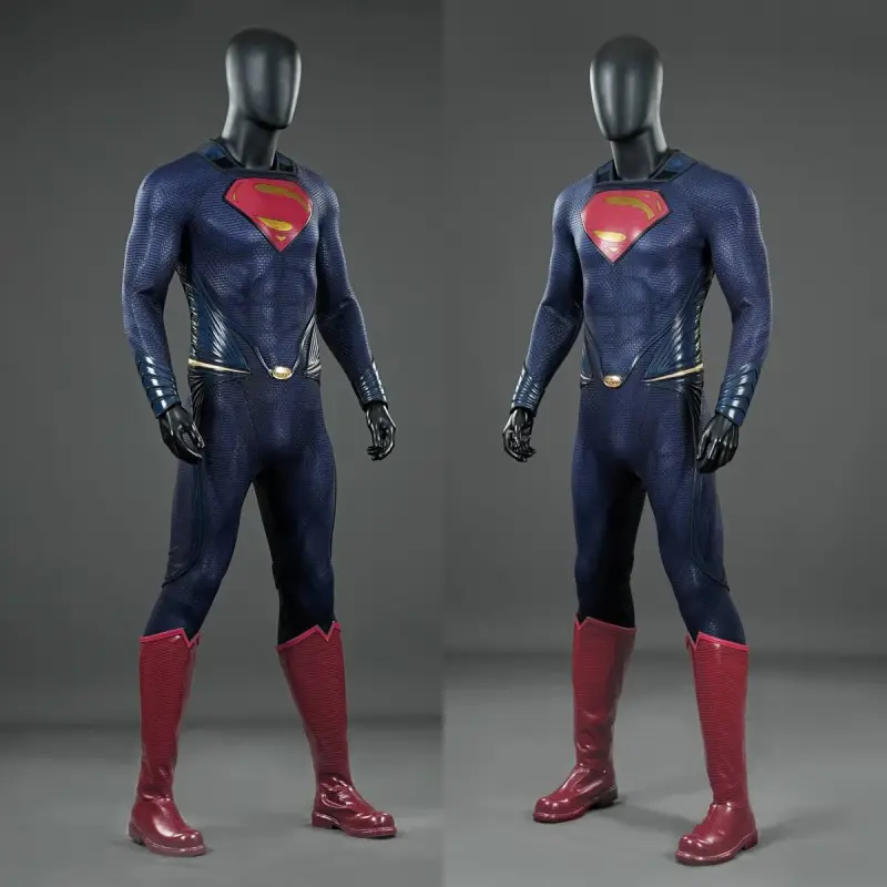 Clark Kent Cosplay Costume Man of Steel Top Level