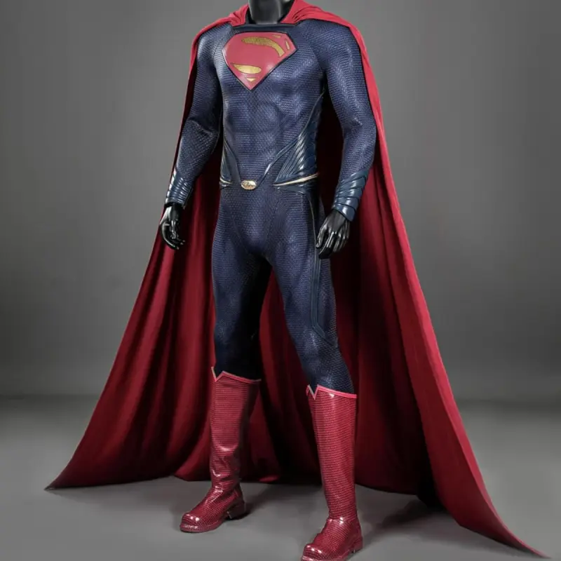 Clark Kent Cosplay Costume Man of Steel Top Level