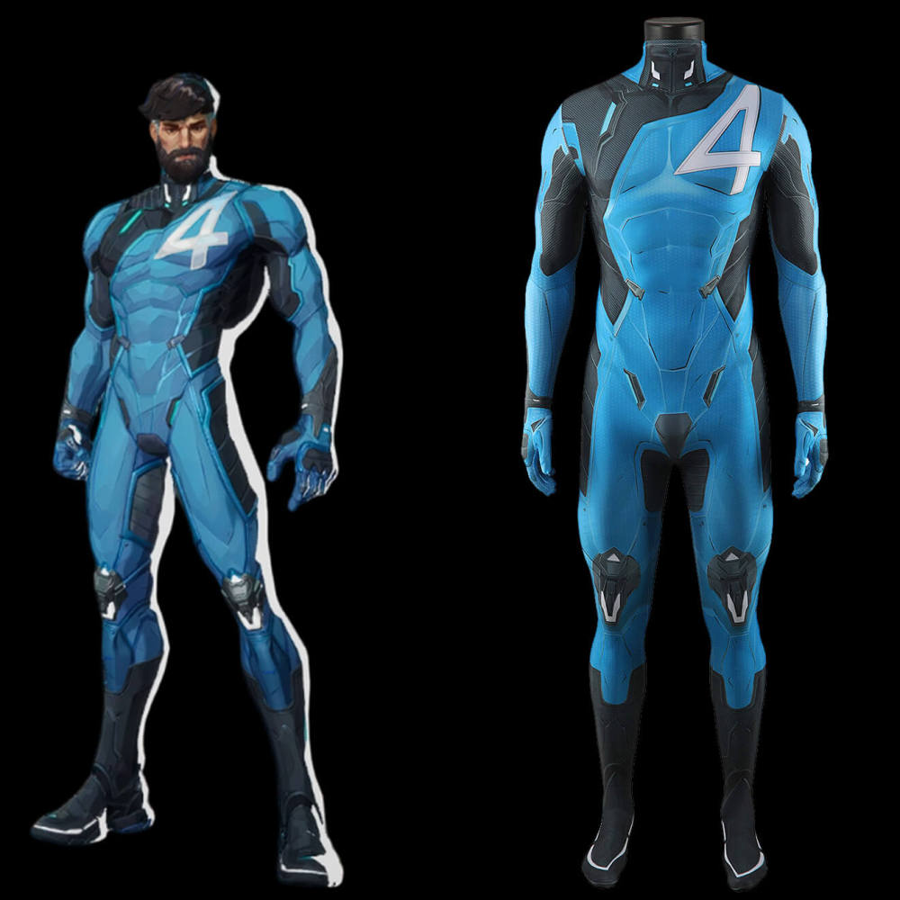 Mister Fantastic First Family Skin Bodysuit Cosplay Costume Reed Richards