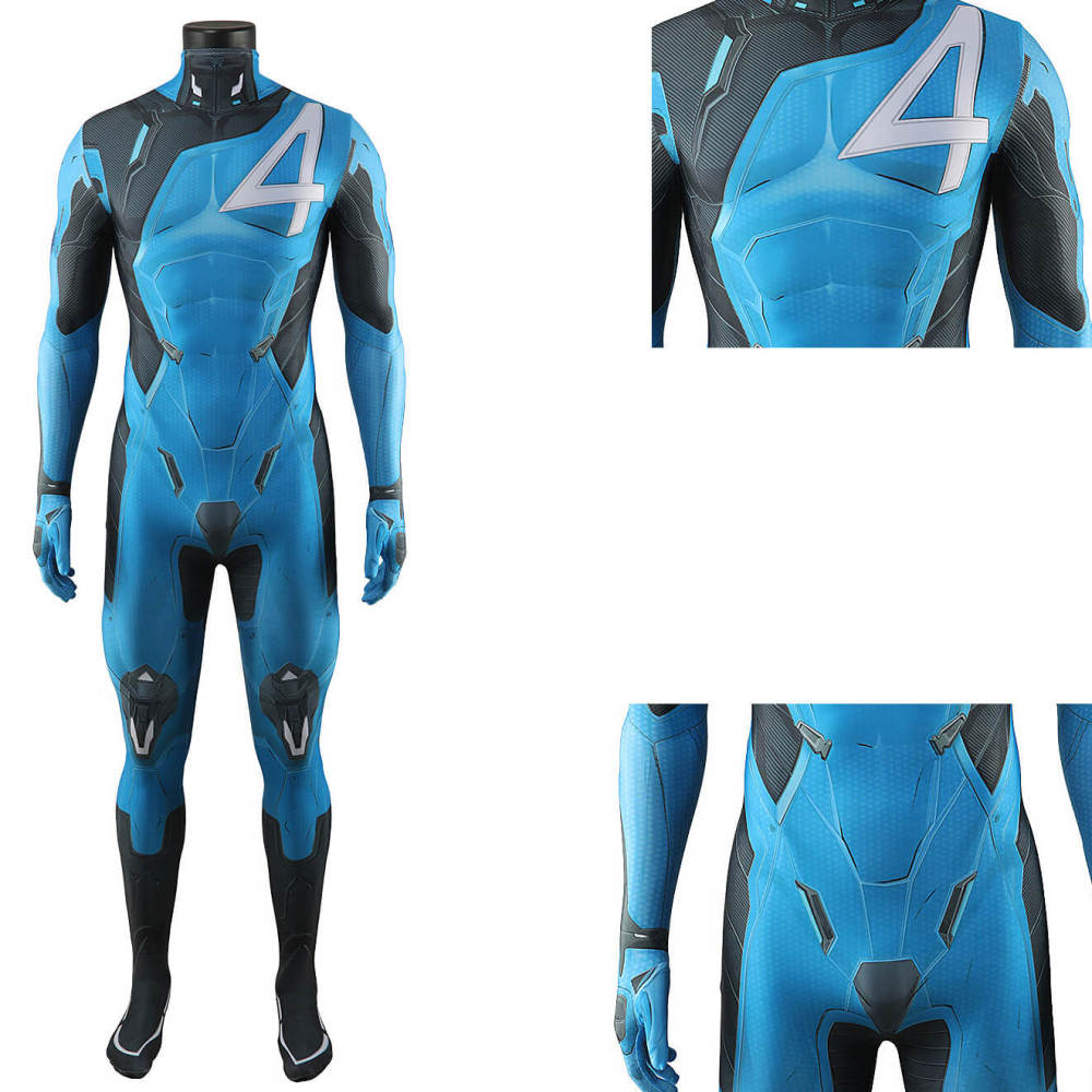 Mister Fantastic First Family Skin Bodysuit Cosplay Costume Reed Richards