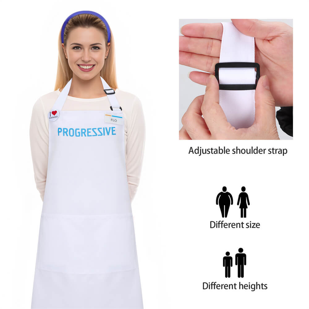 Progressive Insurance Flo Apron Halloween Cosplay Costume