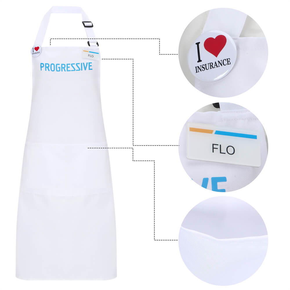 Progressive Insurance Flo Apron Halloween Cosplay Costume