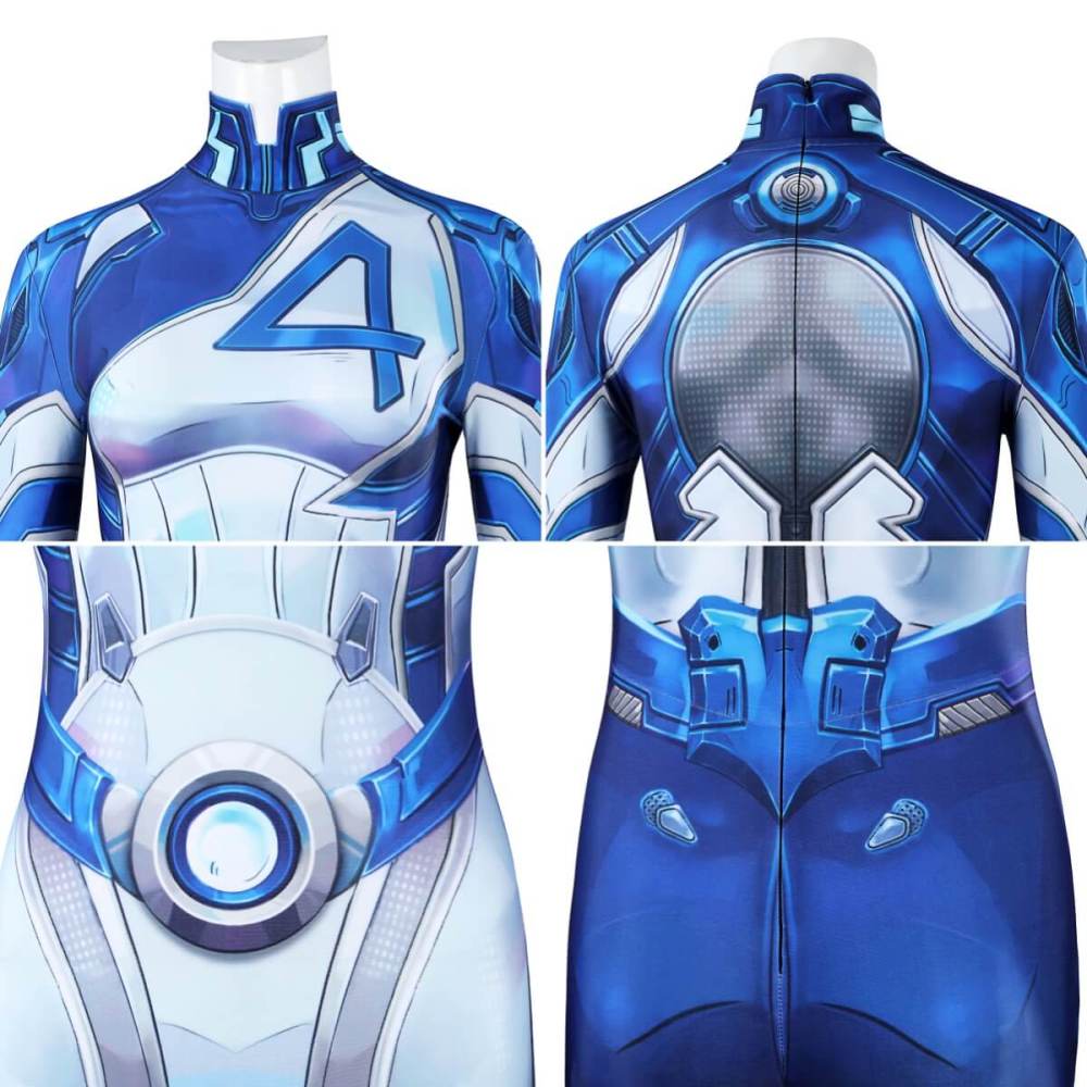 Rivals Invisible Woman Cosplay Costume Printed Style Sue Storm