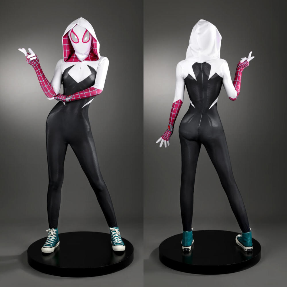 Across the Spider-Verse Gwen Stacy Jumpsuit Cosplay Costume Spider-Man