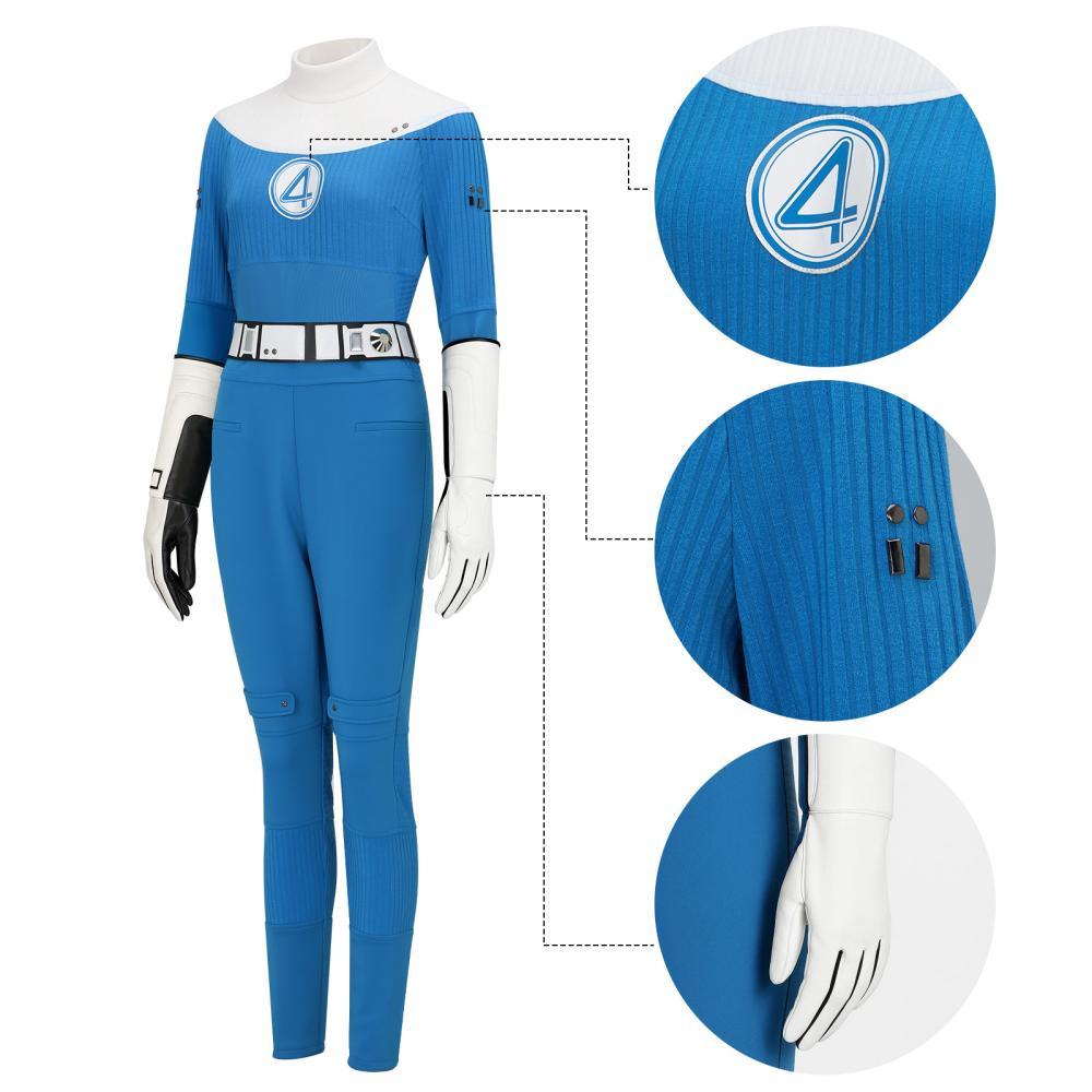 Invisible Woman Sue Storm Cosplay Costume The Fantastic Four First Steps
