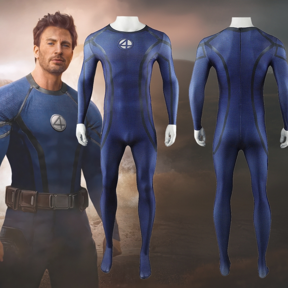 Deadpool 3 Human Torch Jumpsuit Cosplay Costume Fantastic Four Johnny Storm