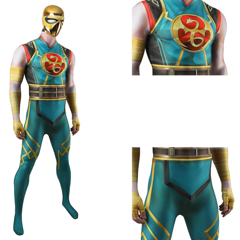 Rivals Iron Fist Cosplay Costume Printed Style