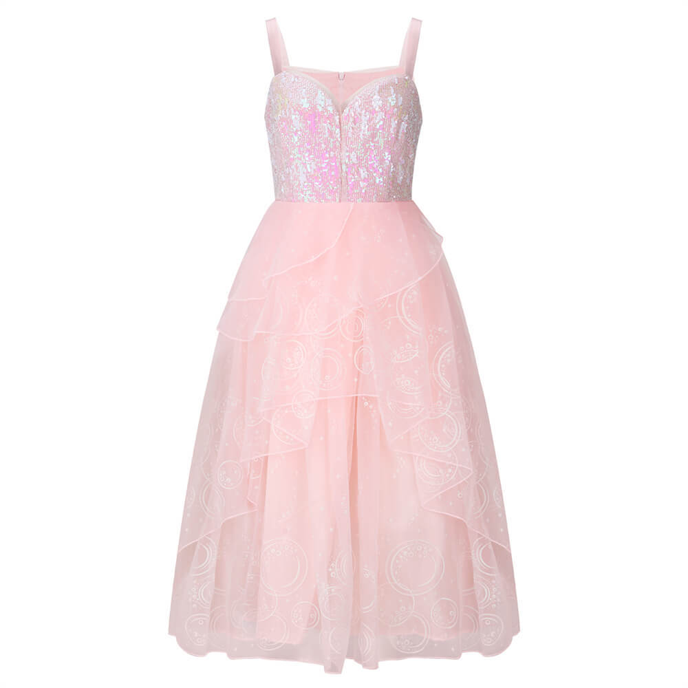 Wicked Glinda Pink Dress Cosplay Costume