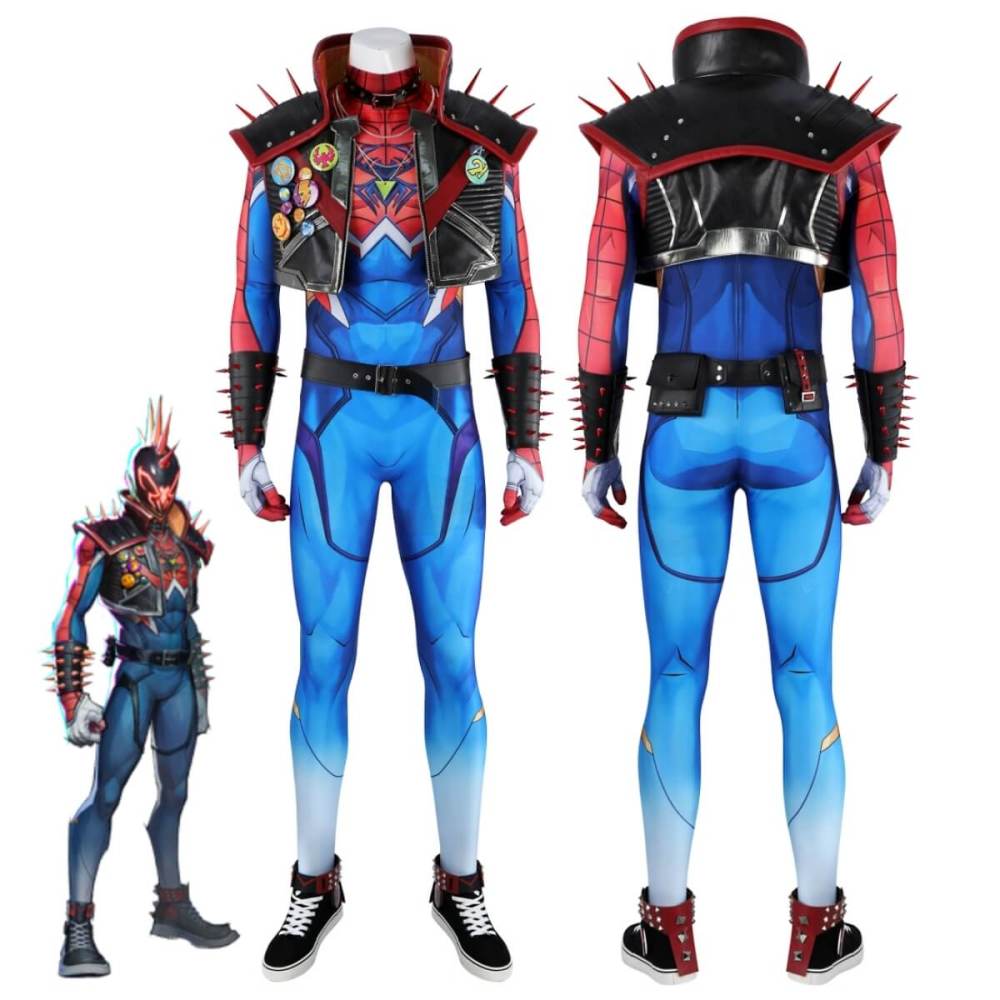 Rivals Spider-Punk 2099 Spiderman Cosplay Costume Upgrade