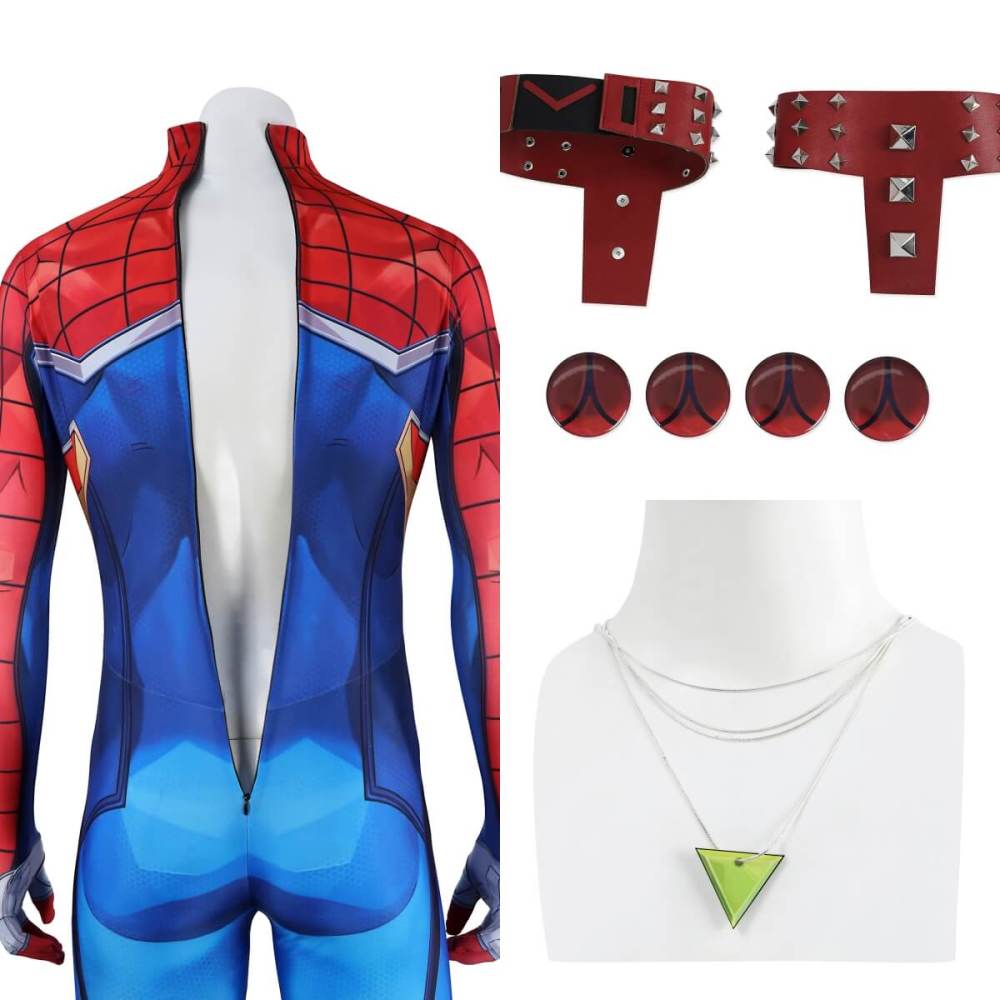 Rivals Spider-Punk 2099 Spiderman Cosplay Costume Upgrade