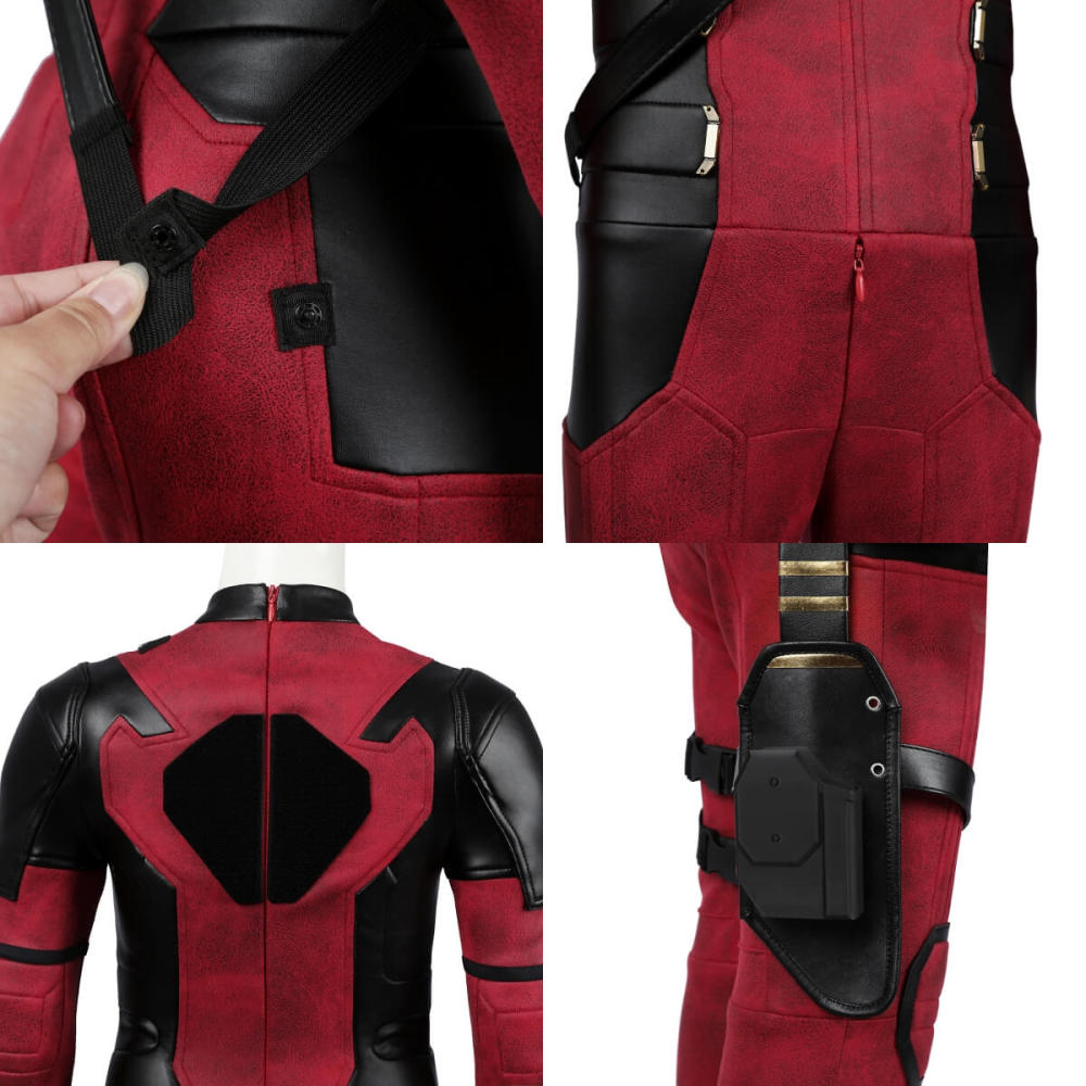 Kids Deadpool 3 Wade Wilson Cosplay Costume Deadpool & Wolverine