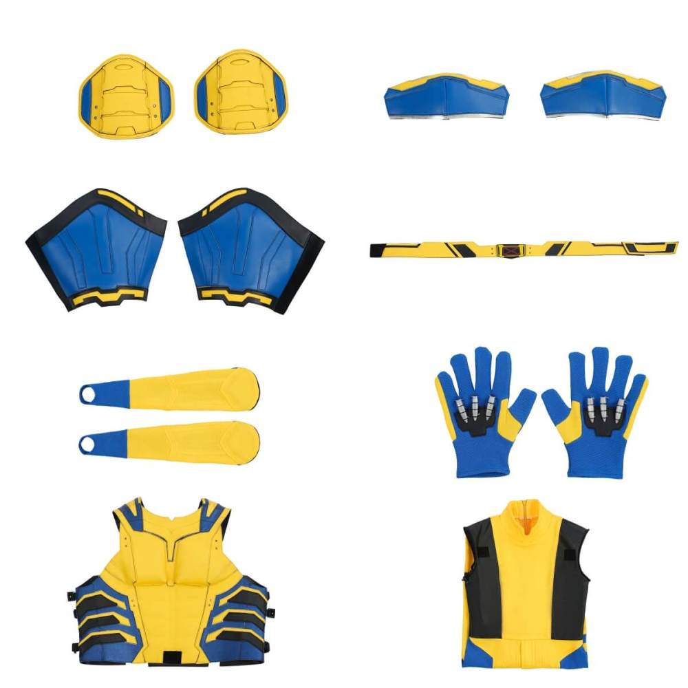 Kids Deadpool 3 Wolverine Suit Cosplay Costume Deadpool & Wolverine