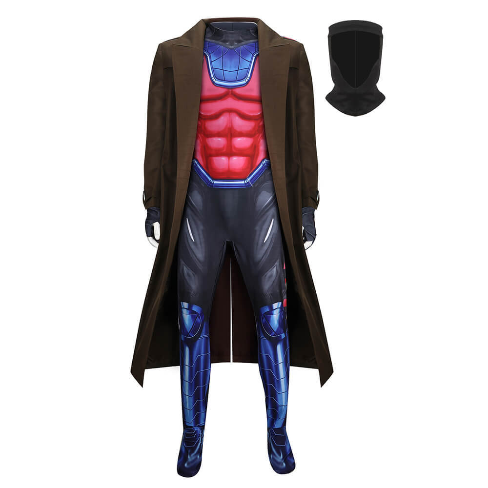 X-Men Gambit Cosplay Costume Remy Lebeau Suit
