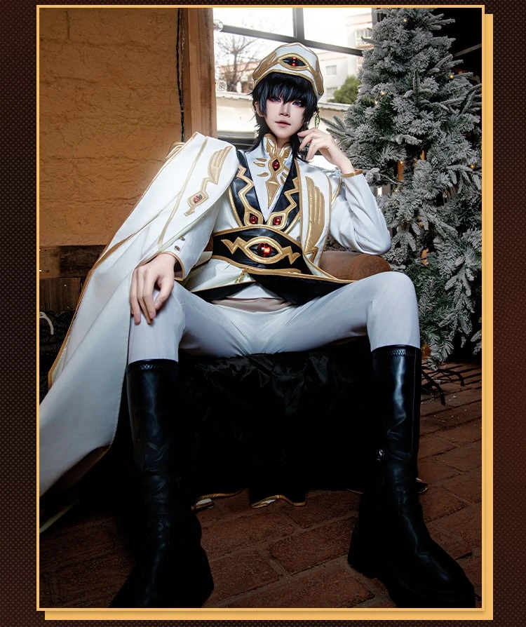 Code Geass Lelouch vi Britannia King Cosplay Costume Hallowcos