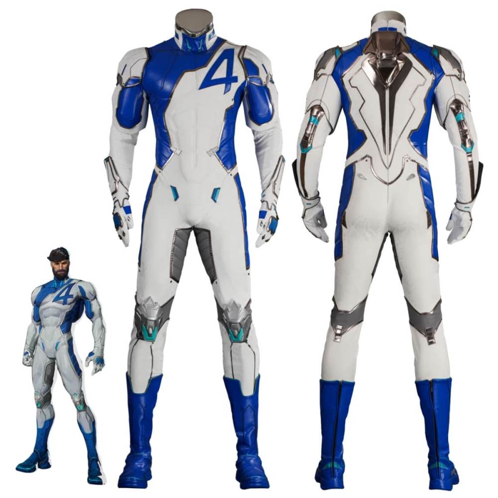 Rivals Mr. Fantastic Reed Richards Cosplay Costume Top Level