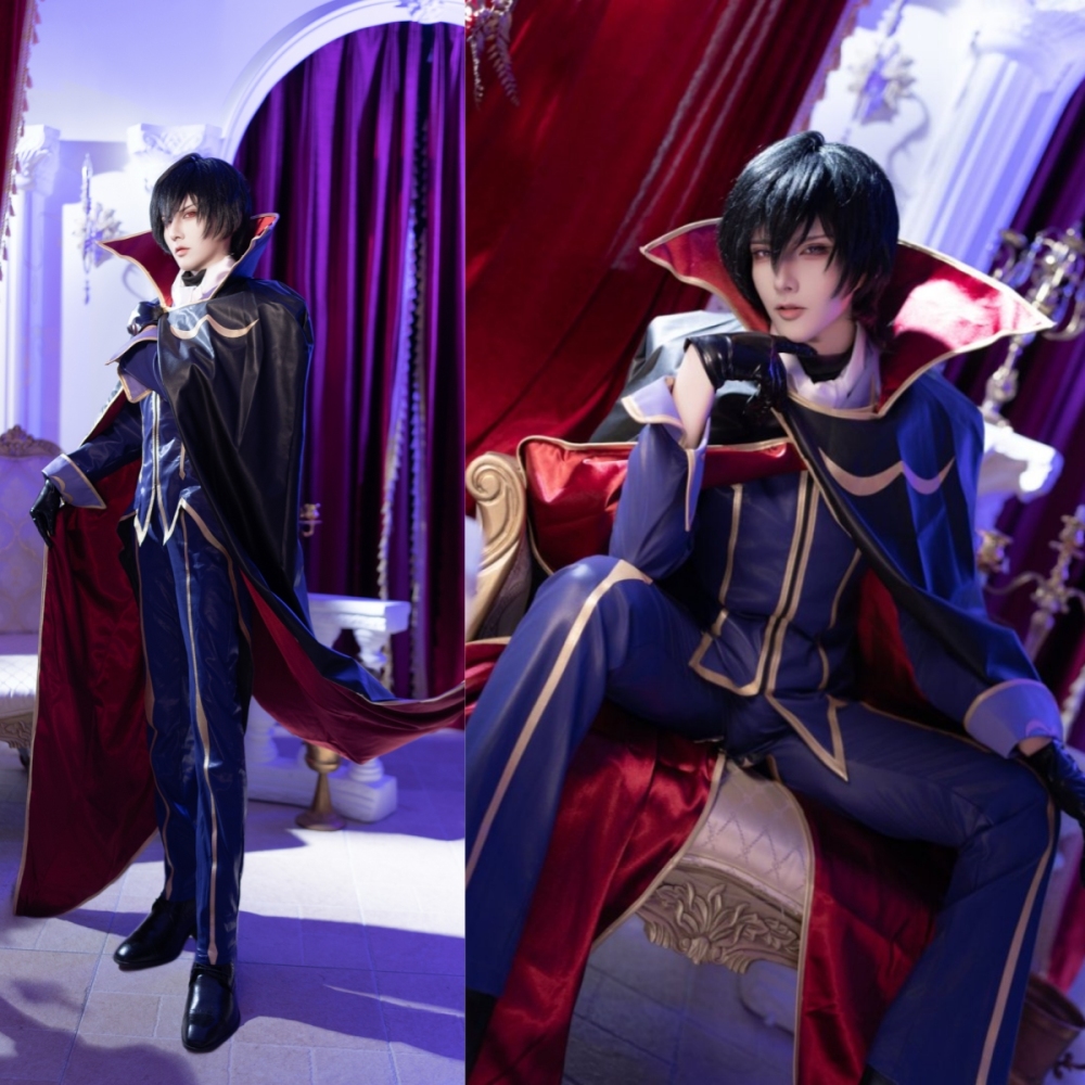 Code Geass Zero Cosplay Costume Lelouch Lamperouge