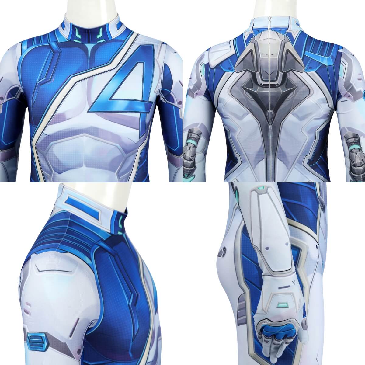 Kids Rivals Mister Fantastic Reed Richards Cosplay Costume Hallowcos