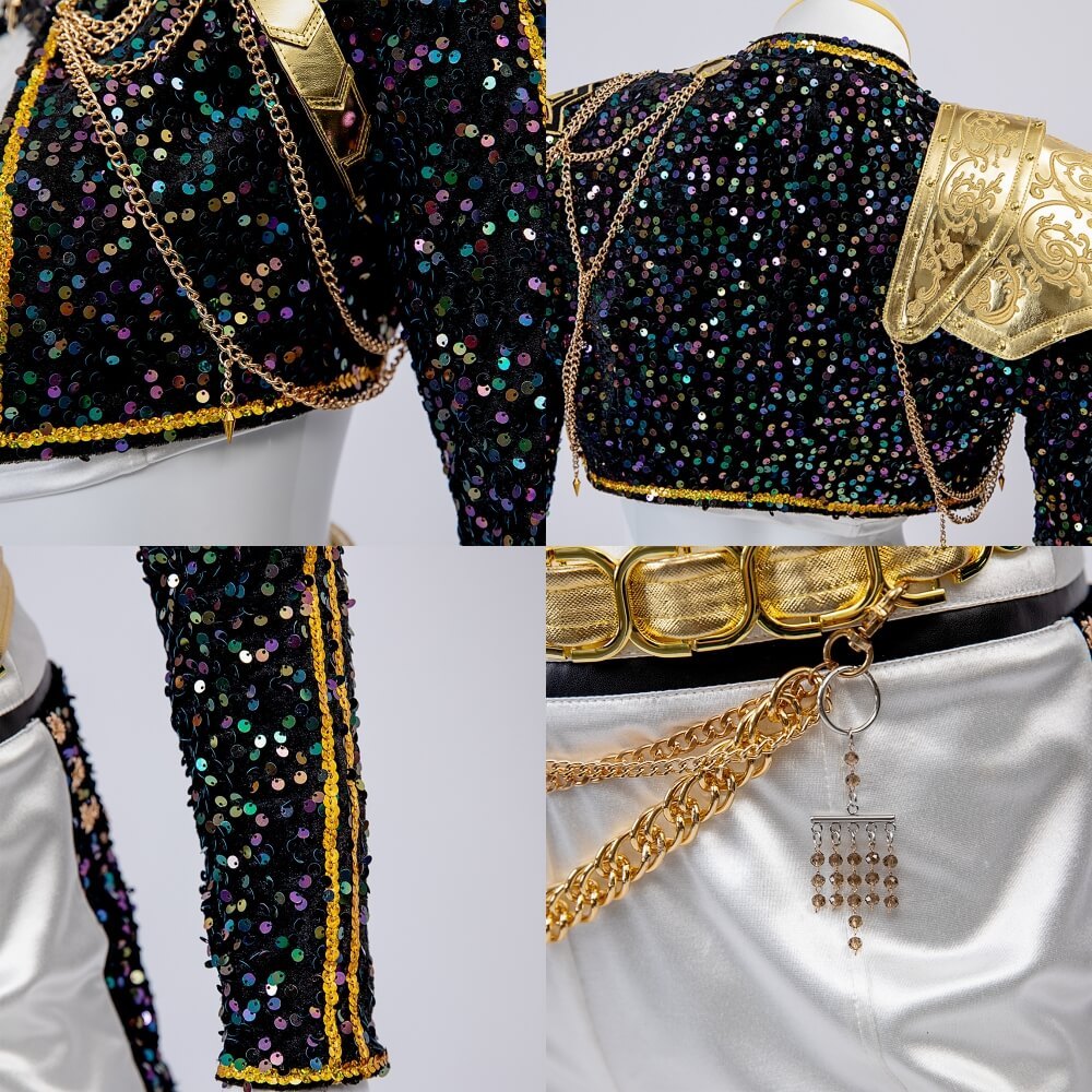 Kpop Demon Hunters Rumi Golden Stage Outfits Cosplay Costume