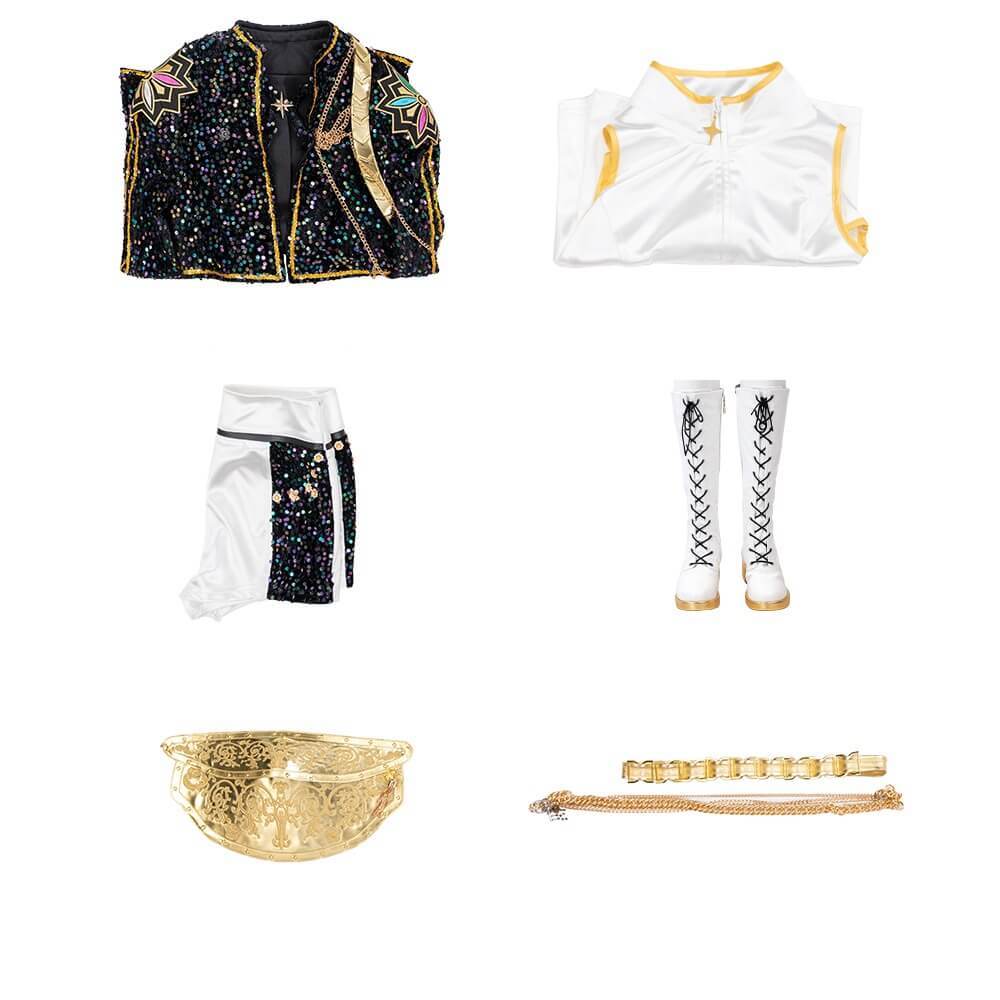 Kpop Demon Hunters Rumi Golden Stage Outfits Cosplay Costume