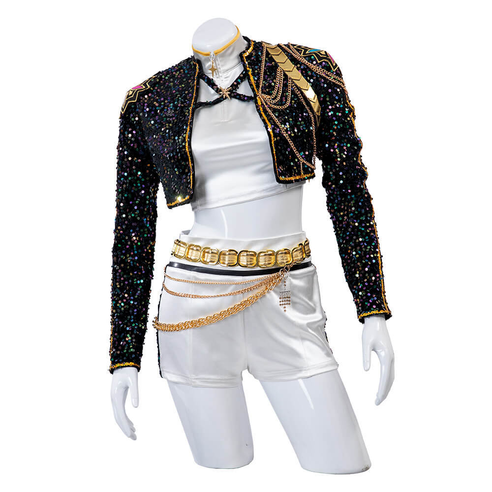 Kpop Demon Hunters Rumi Golden Stage Outfits Cosplay Costume