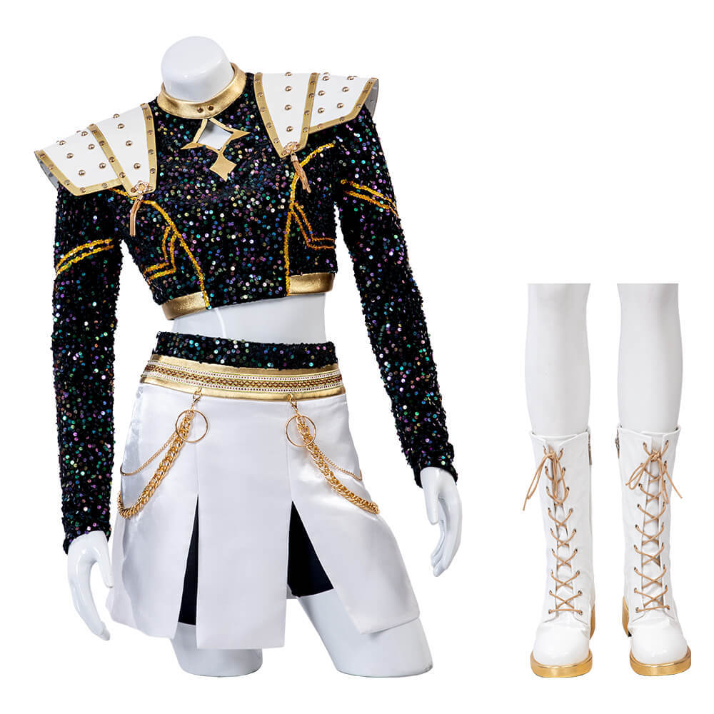 Kpop Demon Hunters Zoey Golden Stage Outfits Cosplay Costume