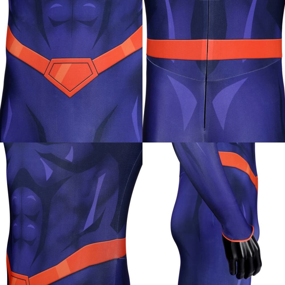New 52 Clark Kent Superhero Cosplay Costume Printed Style